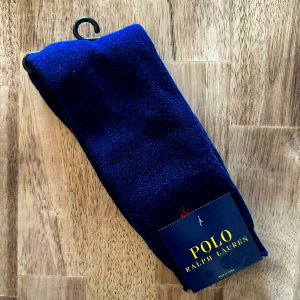 NWT Men's Ralph Lauren Polo Logo Crew Socks - Picture 2 of 6